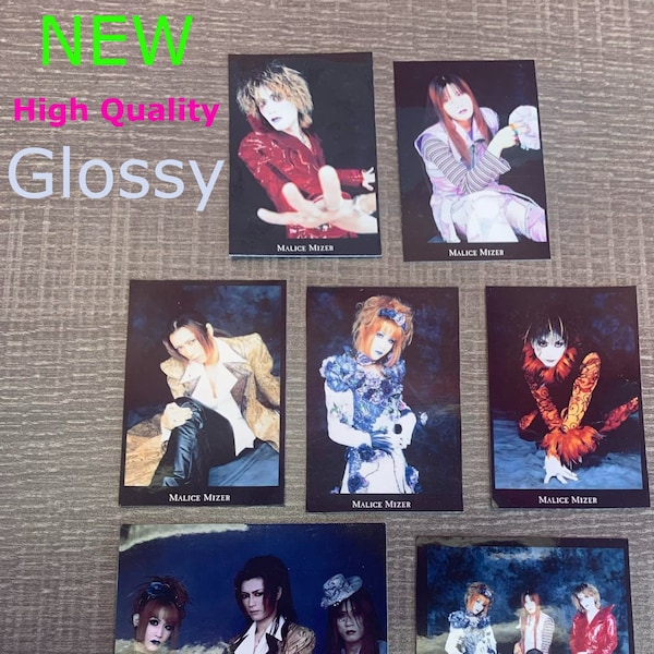 NEUE Malice Mizer Stickers (14er Set) GACKT ERA Updated with Glossy Option Visual Kei Stickers Malice Mizer Produktgeschenk Holographischer Aufkleber