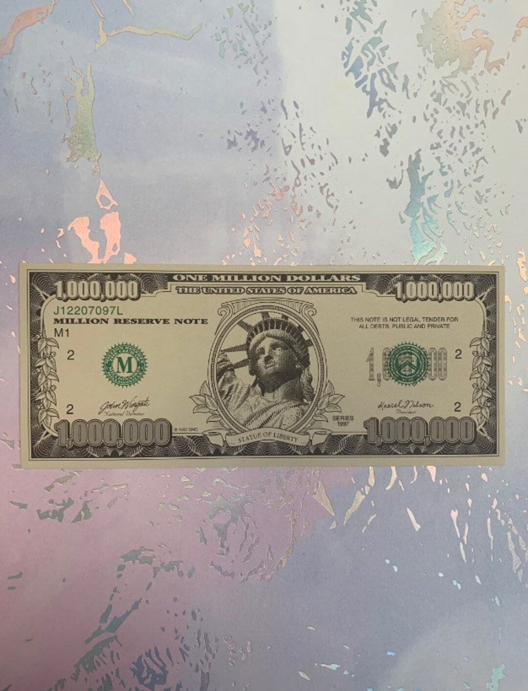 MILLION DOLLAR USD Bill Prop Money Law of Attraction Manifestation