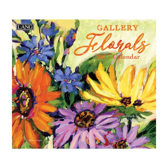 Lang Gallery Florals 2023 Wall Calendar Etsy