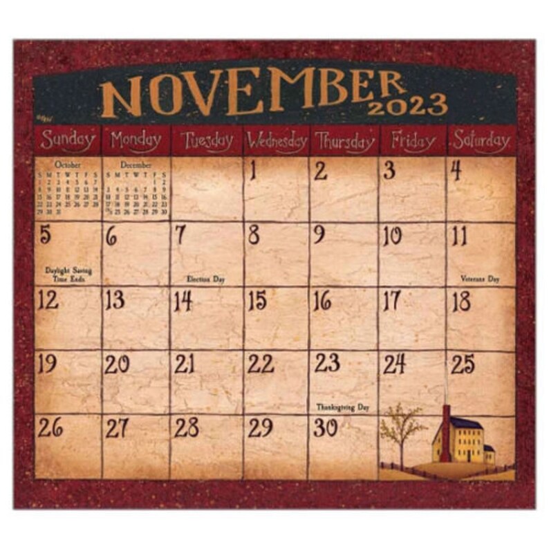 Legacy 2023 Folk Art by David Calendar Pad Etsy