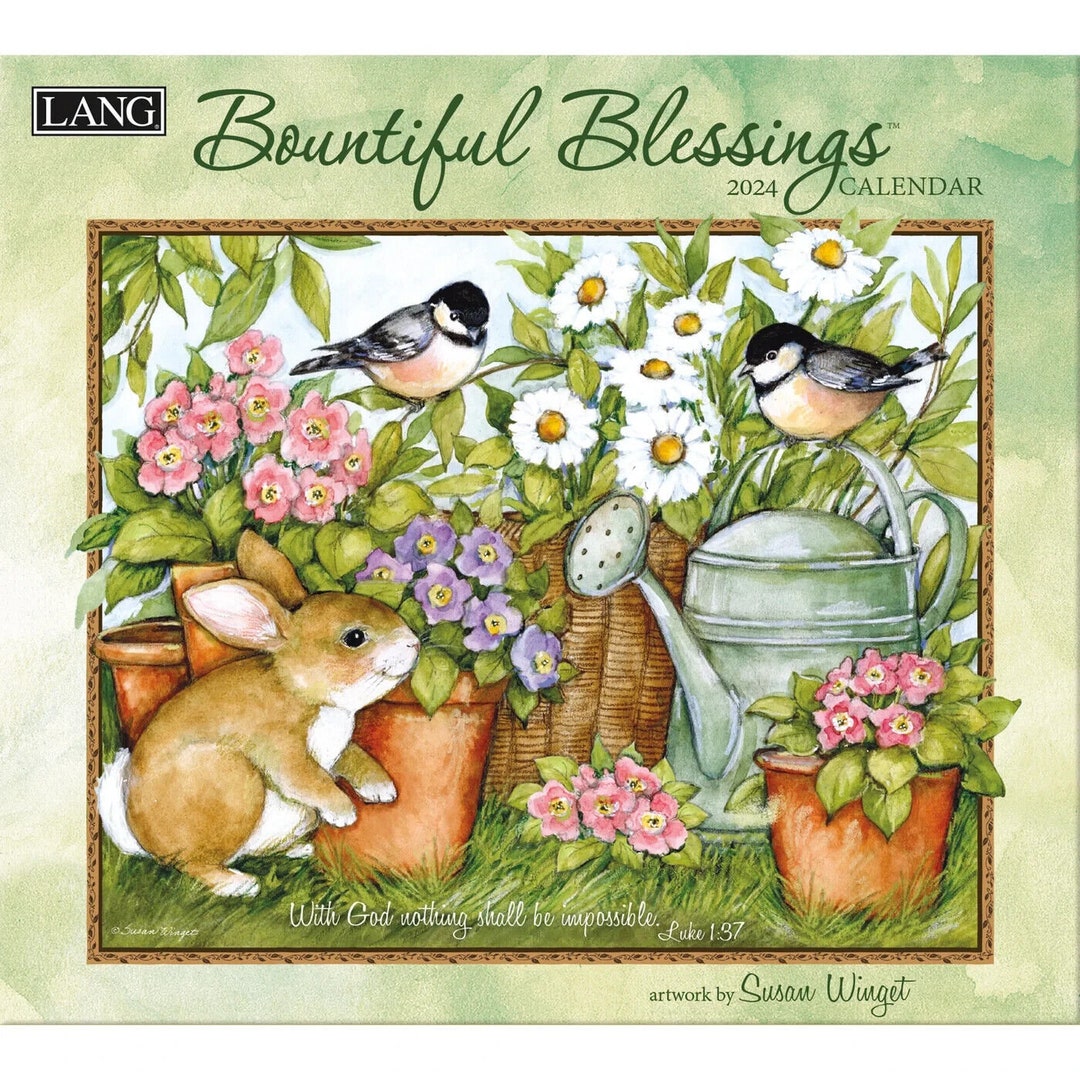 Lang Bountiful Blessings 2024 Wall Calendar Etsy