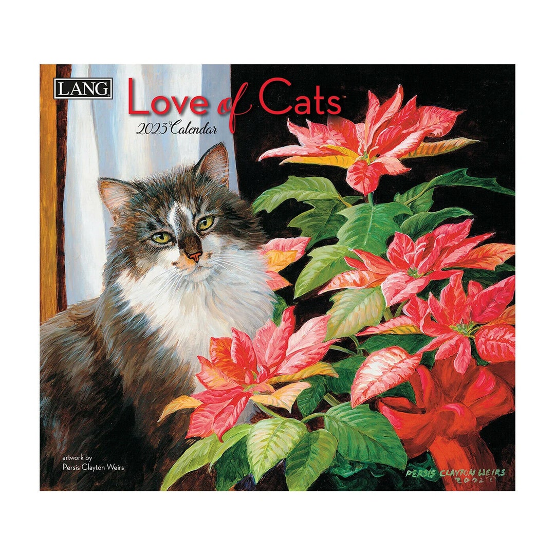 Lang Love of Cats 2023 Wall Calendar Etsy