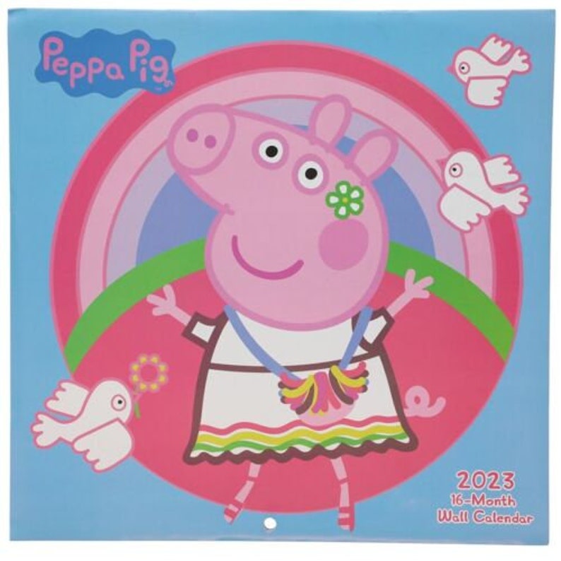 Peppa Pig 10 X 10 Wall Calendar 2023 Etsy