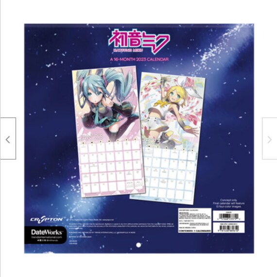 Trends International 2023 Hatsune Miku Wall Calendar - Etsy