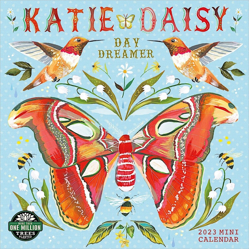 Amber Lotus Katie Daisy 2023 Mini Calendar Etsy