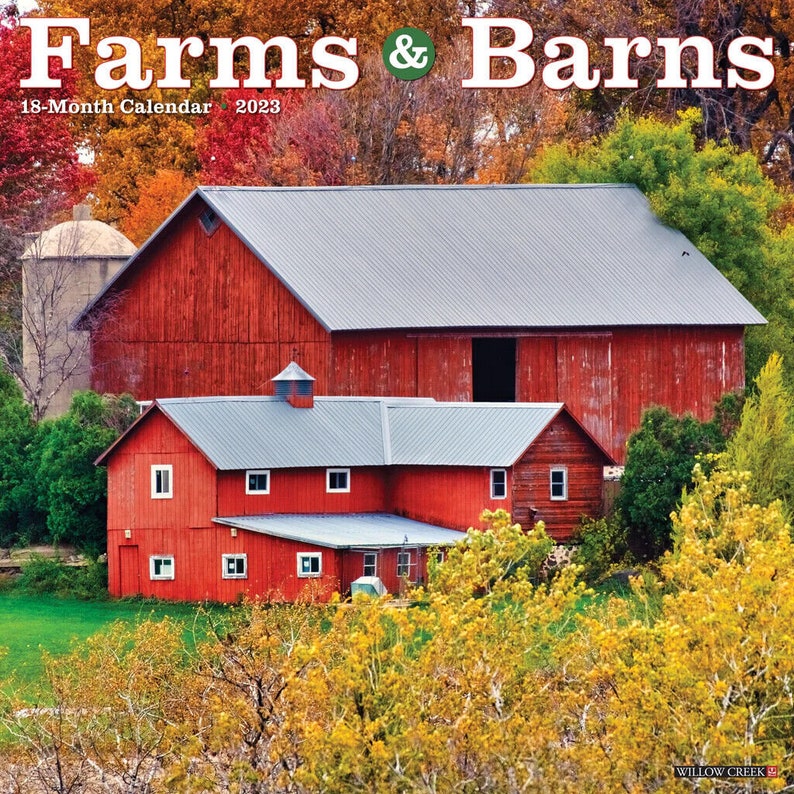 Willow Creek Farms & Barns 2023 12 X 12 Wall Etsy
