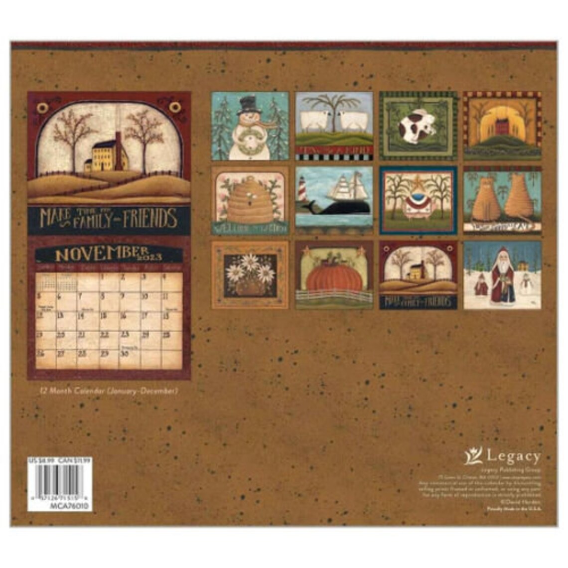Legacy 2023 Folk Art By David Mini Wall Calendar Etsy Legacy 2023 Folk Art By David Mini Wall Calendar Etsy