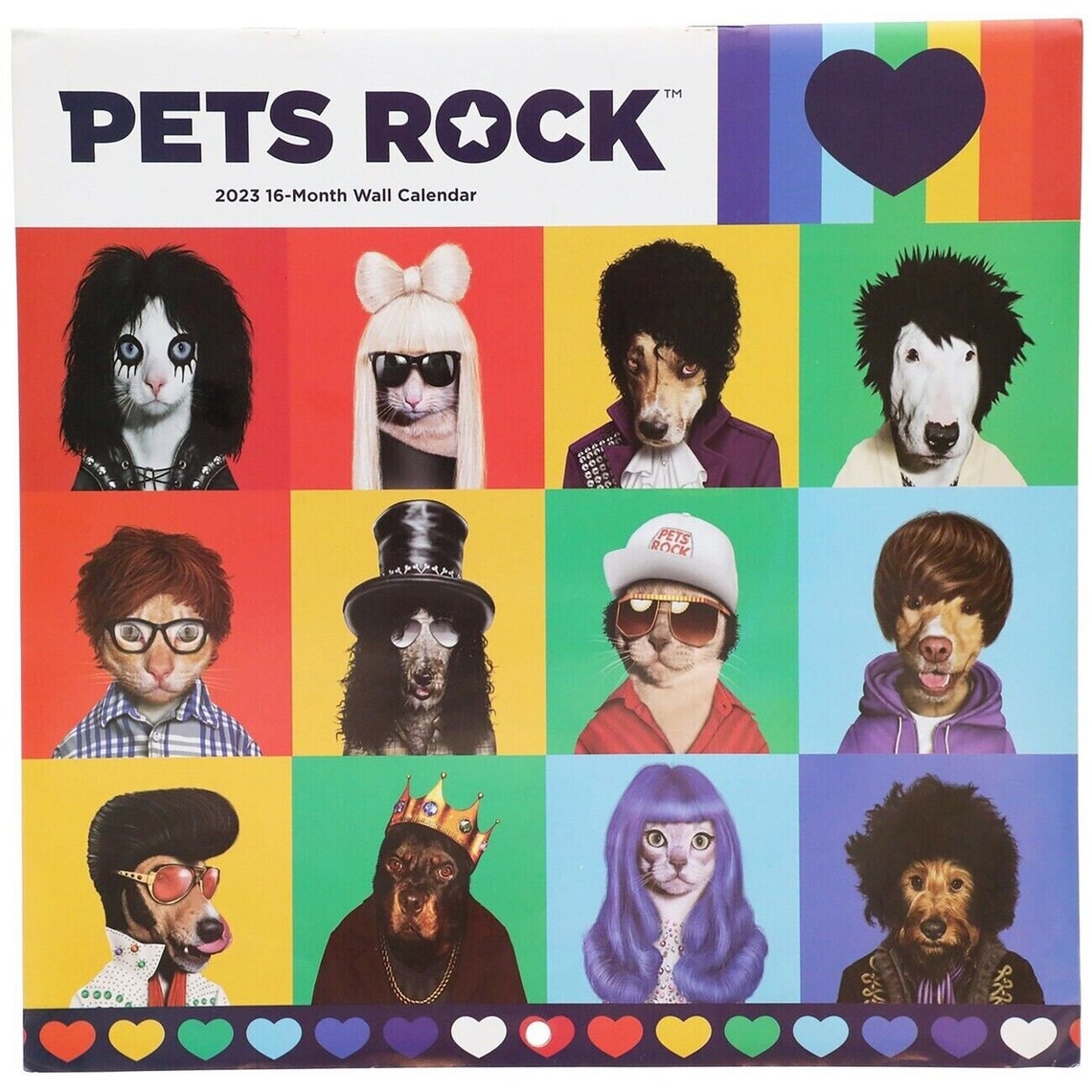 Pets Rock 10 X 10 Wall Calendar 2023 Etsy