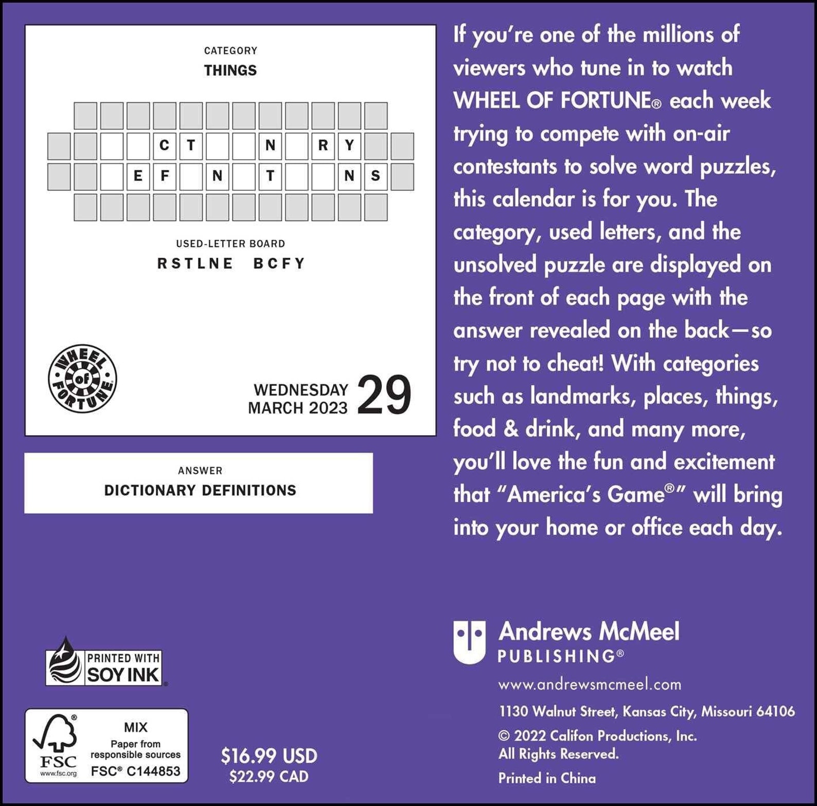 Andrews Mcmeel Wheel Of Fortune 2023 Day to day Calendar Etsy Singapore andrews-mcmeel-wheel-of-fortune-2023-day-to-day-calendar-etsy-singapore