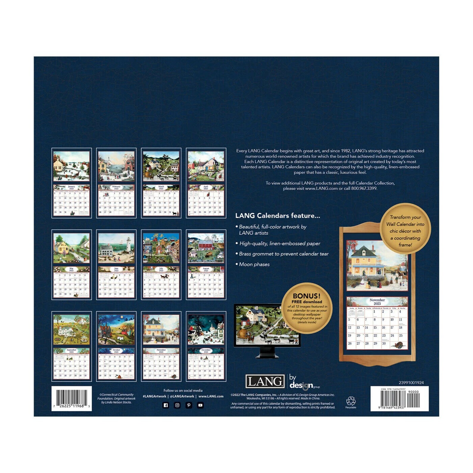 Lang Linda Nelson Stocks 2023 Wall Calendar Etsy UK Lang Linda Nelson Stocks 2023 Wall Calendar Etsy UK