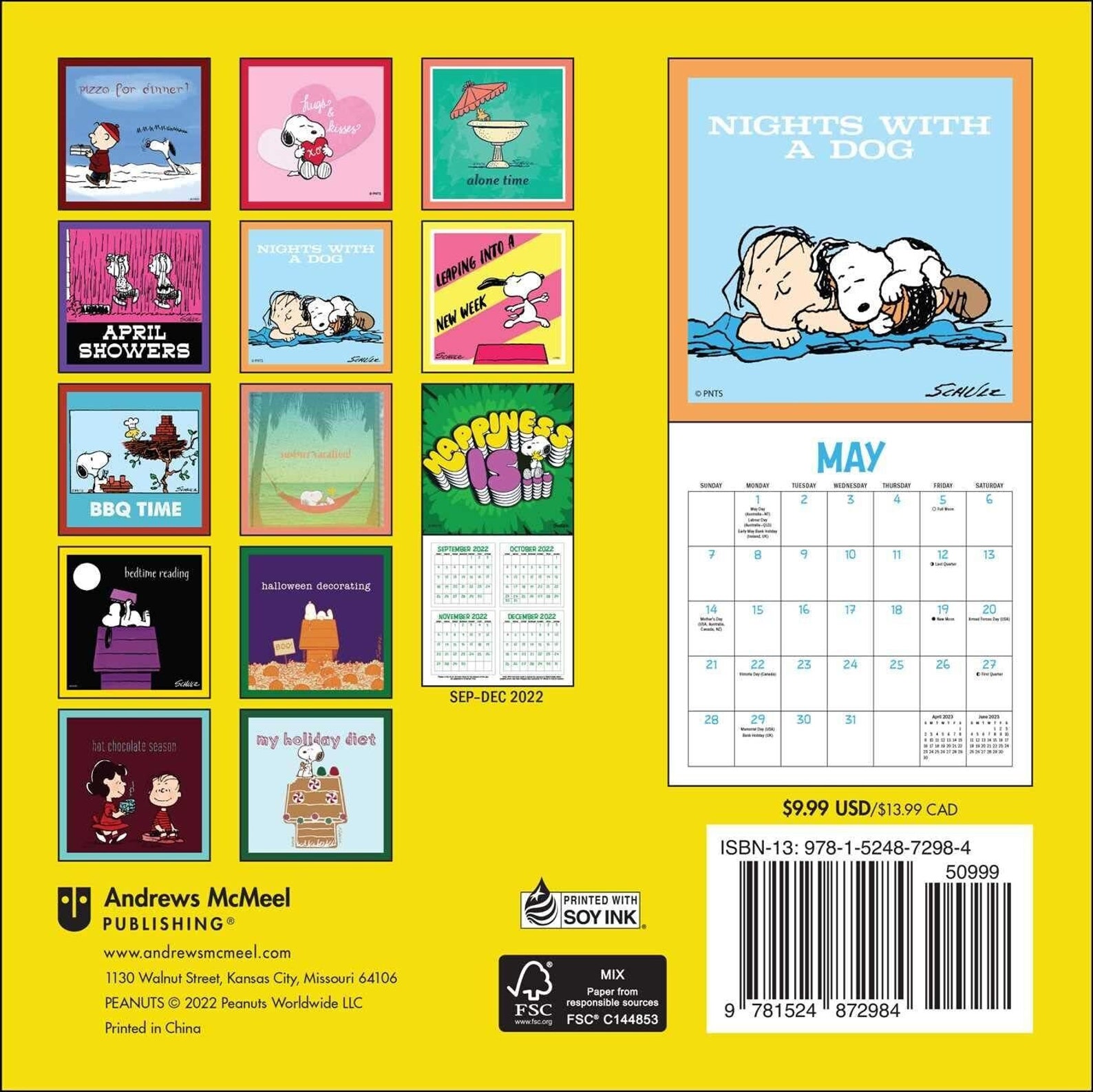 Peanuts 2023 Wall Calendar 2023 Calendar