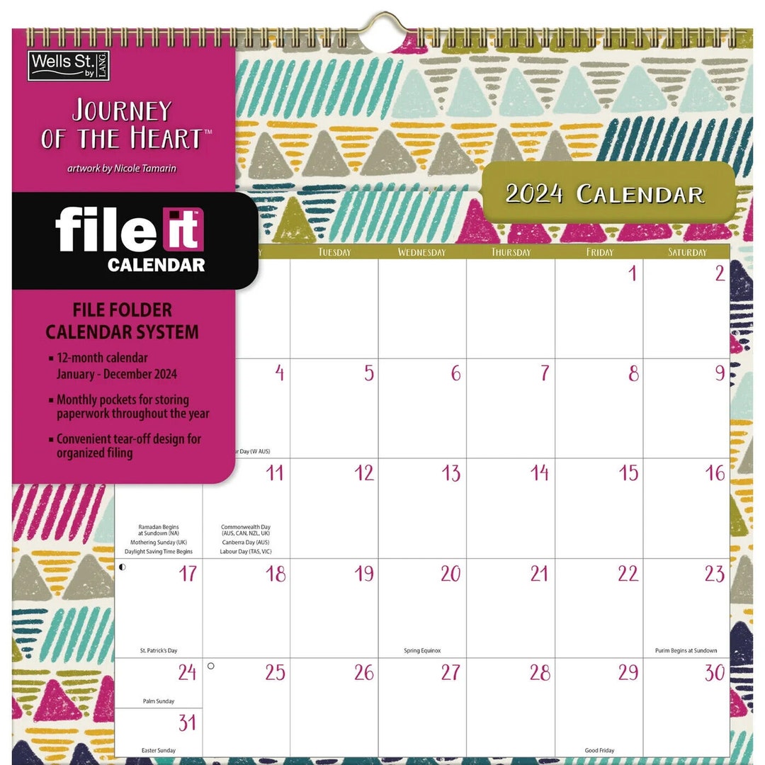 WSBL Journey of the Heart 2024 Fileit Calendar Etsy