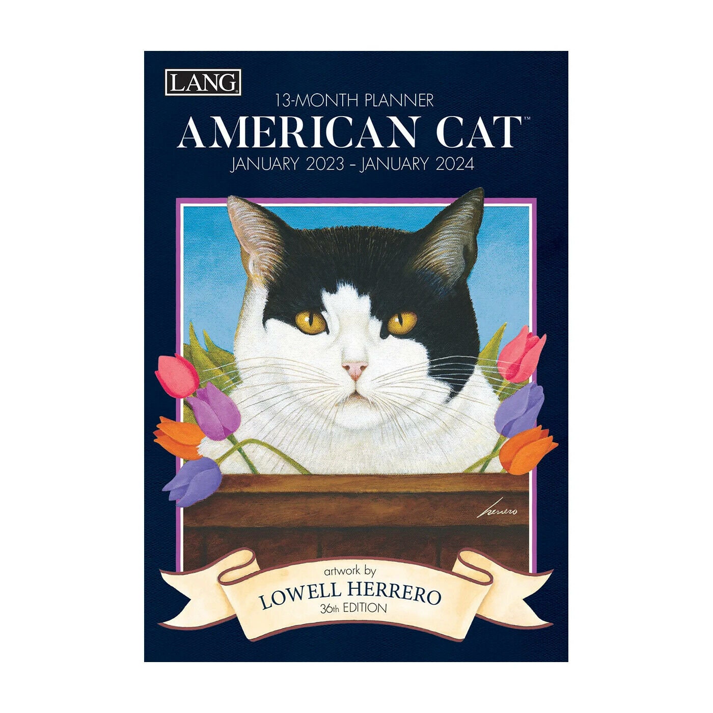Lang American Cat 2023 Monthly Planner - Etsy