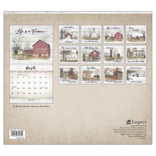 Legacy 2023 Farmhouse Wall Calendar - Etsy