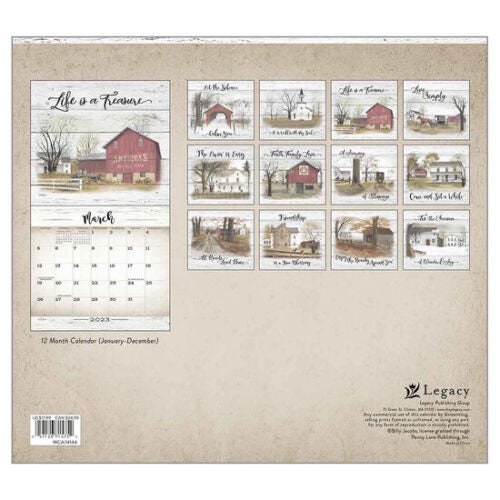 Legacy 2023 Farmhouse Wall Calendar Etsy