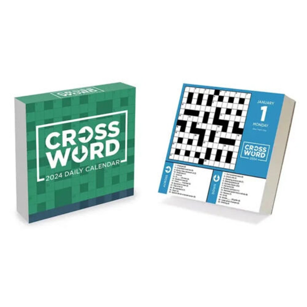 TF Publishing 2024 Crossword Puzzles Daily Desktop Calendar Etsy