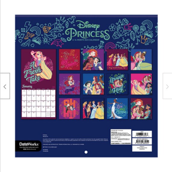 Trends International 2023 Disney Princess Wall Calendar - Etsy