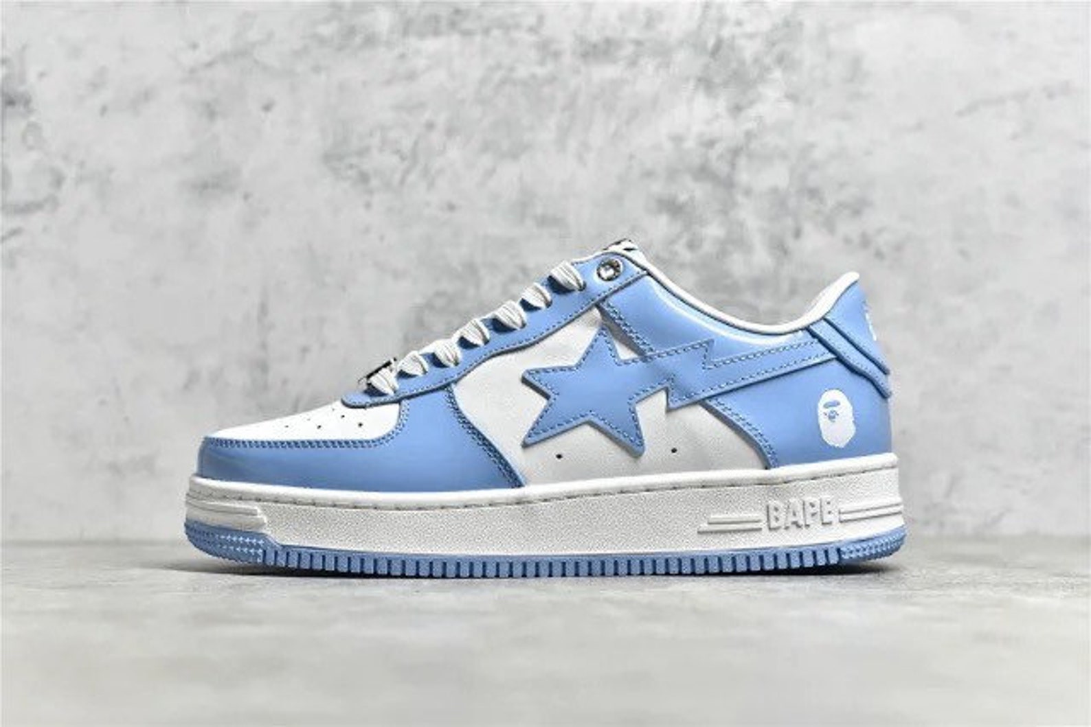 High Quality Bapesta Low Top Sky Blue Etsy Canada