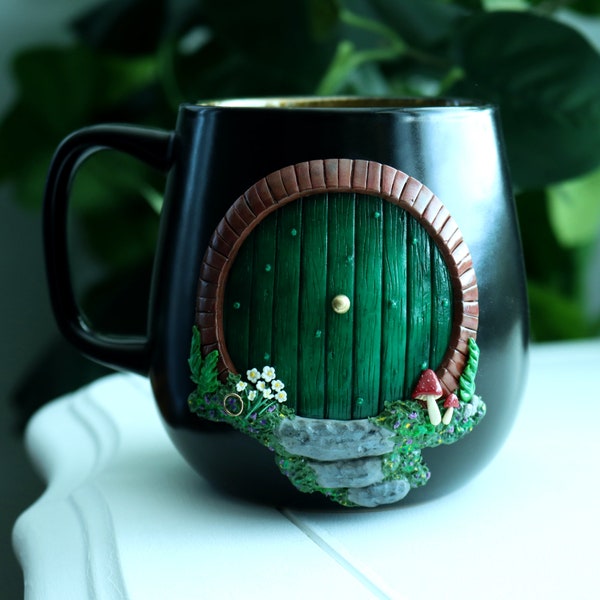Round Door Fantasy Mug: Cottagecore Reader Bookish Mug