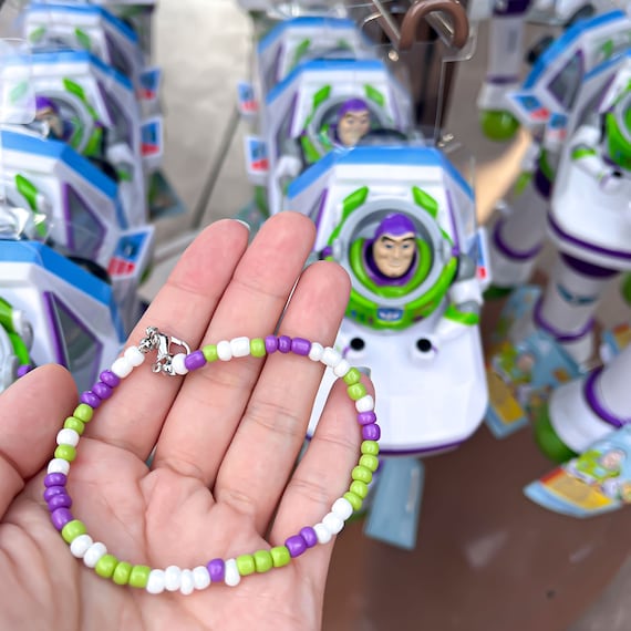 Custom Word Bracelet Handmade Disney Beaded Bracelet Mickey