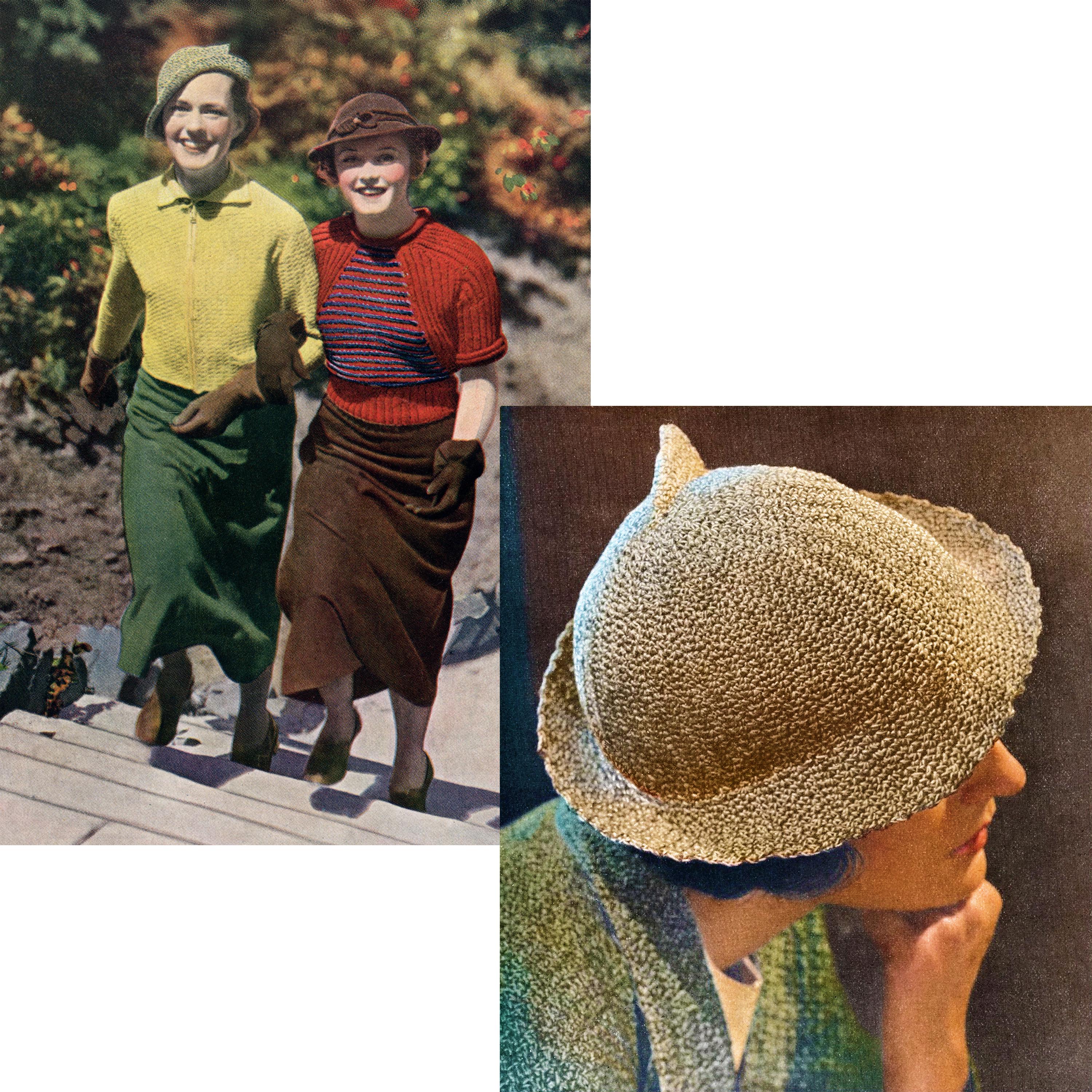 30 Best 1930s Style Crochet Patterns for Vintage-Inspired Makes 17 1934 Asymmetrical Slouch Cone Hat with Brim Crochet Pattern