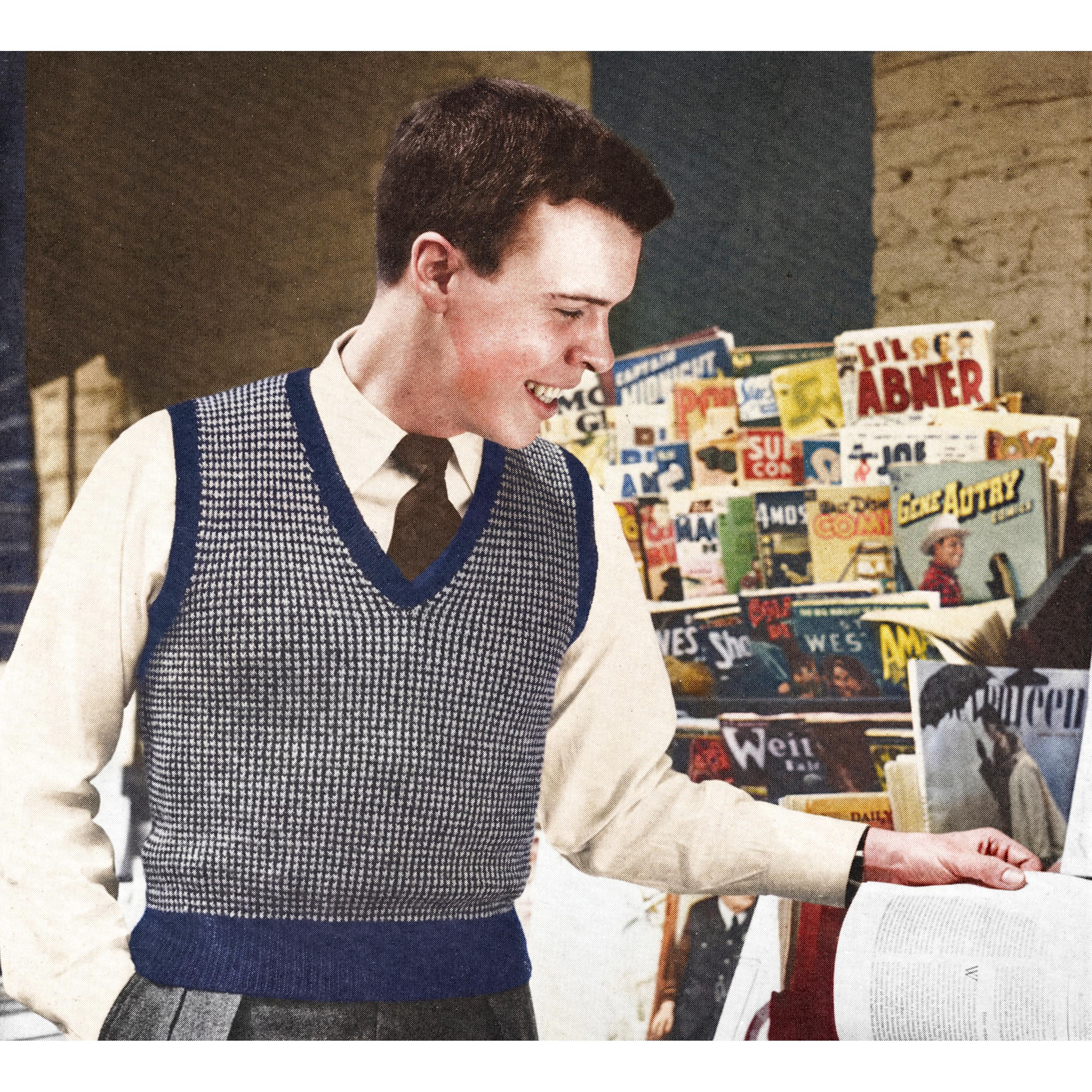 1940s Sweater Vest Men - Etsy