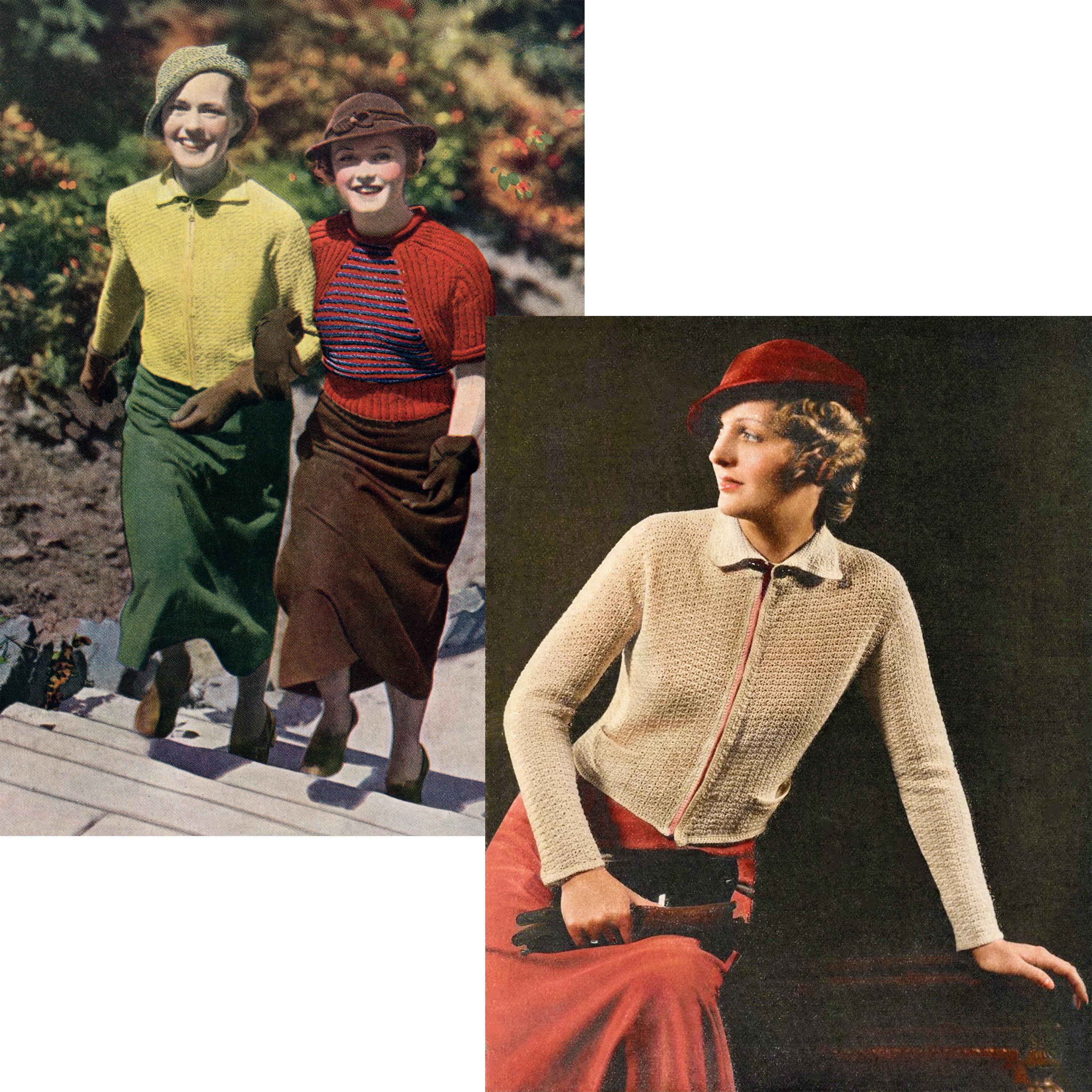 20 Best Free Vintage Crochet Patterns of the 1930s 12 Vintage 1930s Women's Cardigan Jacket Crochet
