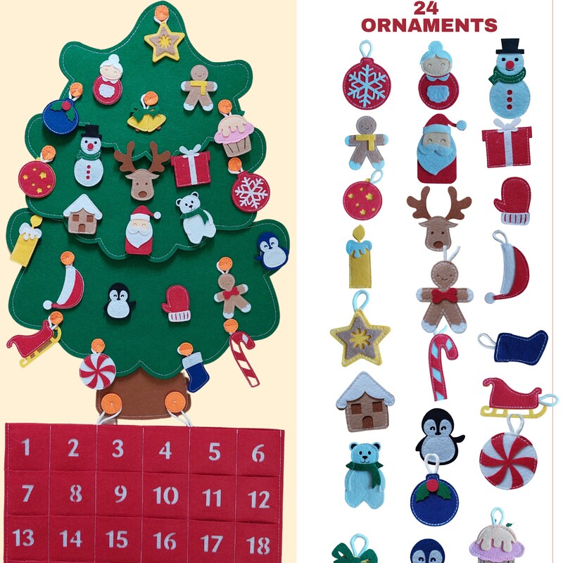 Felt Advent Calendar Etsy
