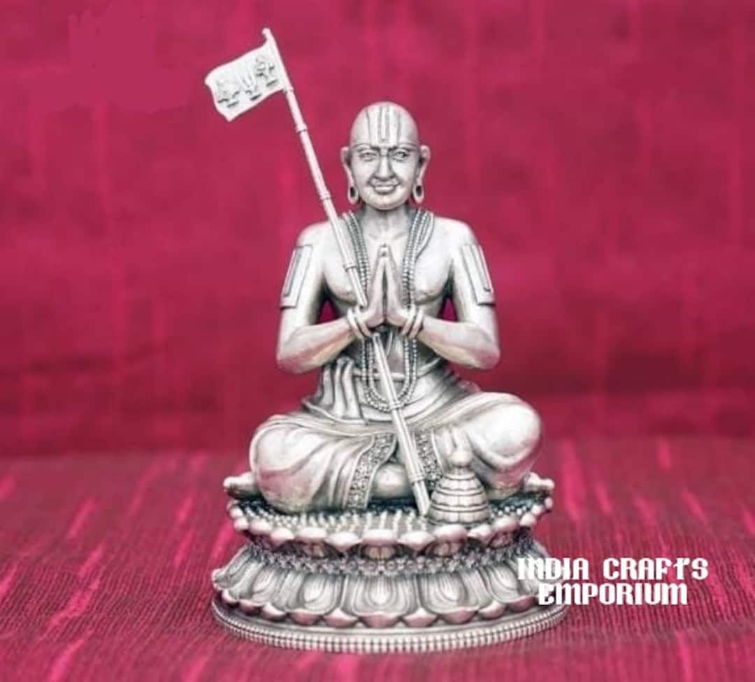 Ramanujacharya 925 Pure Silver 3D Idol Indian Handicrafts - Etsy