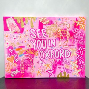 See You In... Custom College Town Canvas | Acrylic Preppy/Trendy Canvas ... See You In Oxford, Baton Rouge, Columbia, Knoxville, T-Town!