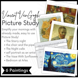 Vincent van Gogh Charlotte Mason Fotostudie, kunstenaarsstudie, ochtendmenu, ochtendmand, zinvolle menu's, VanGogh