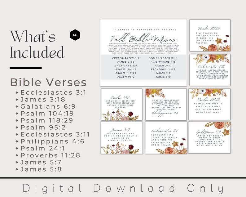 Charlotte Mason Fall Morning Time, Homeschool Autumn Morning Menu, Picture Art Study, Poetry, Bible Verses, Morning Basket Bundle, Copywork image 5
