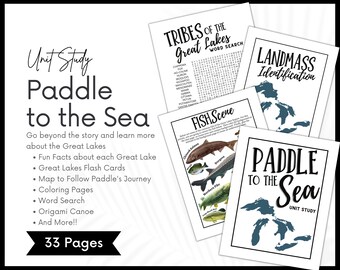 Paddle to the Sea Unit Study, Charlotte Mason Geography Homeschool Printable