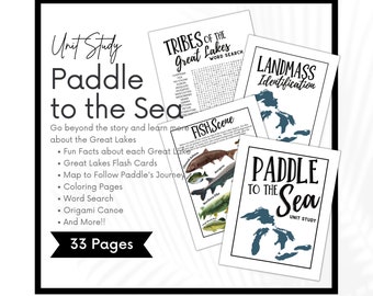 Paddel zum Meer Einheit Studie, Charlotte Mason Geographie Homeschool Printable