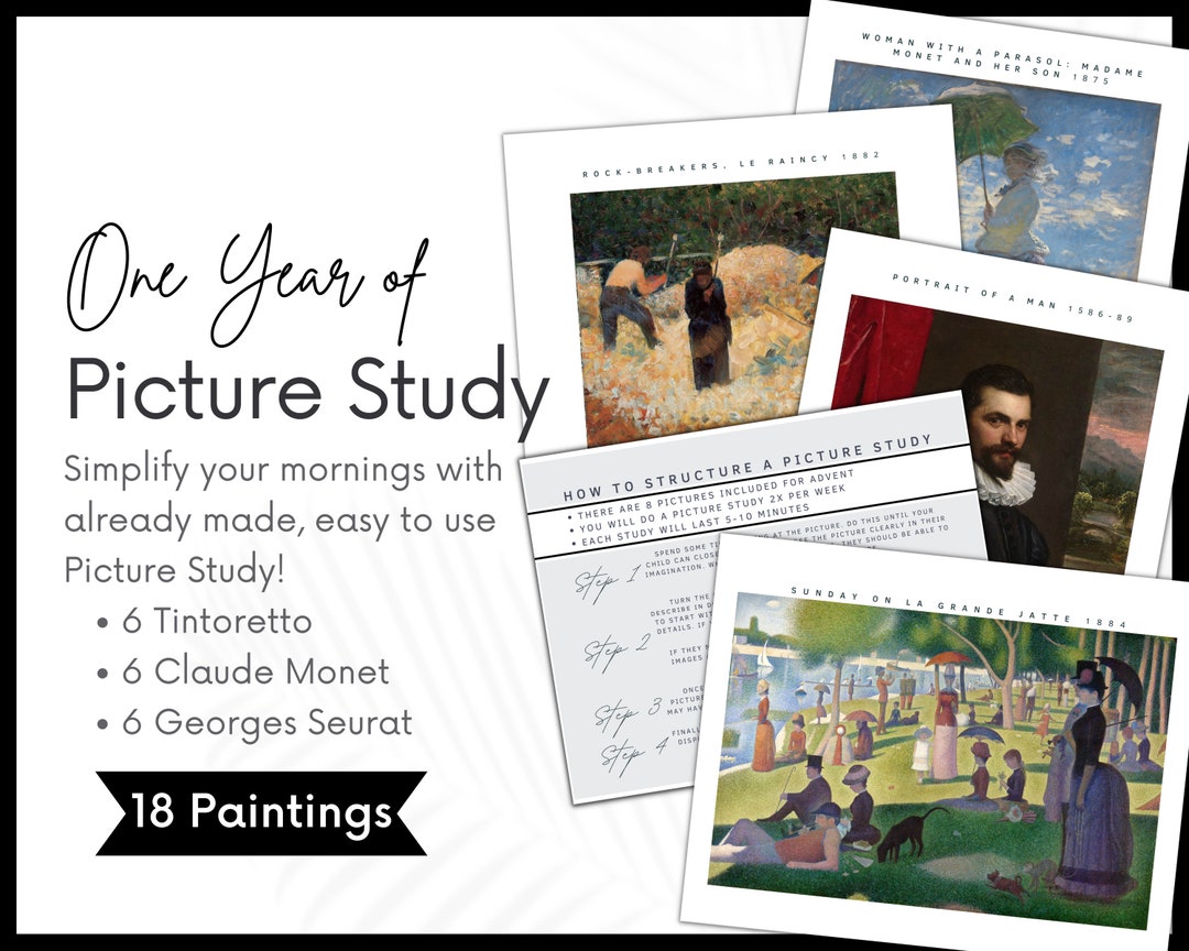 Charlotte Mason Picture Study Artist Study Ambleside Online Etsy