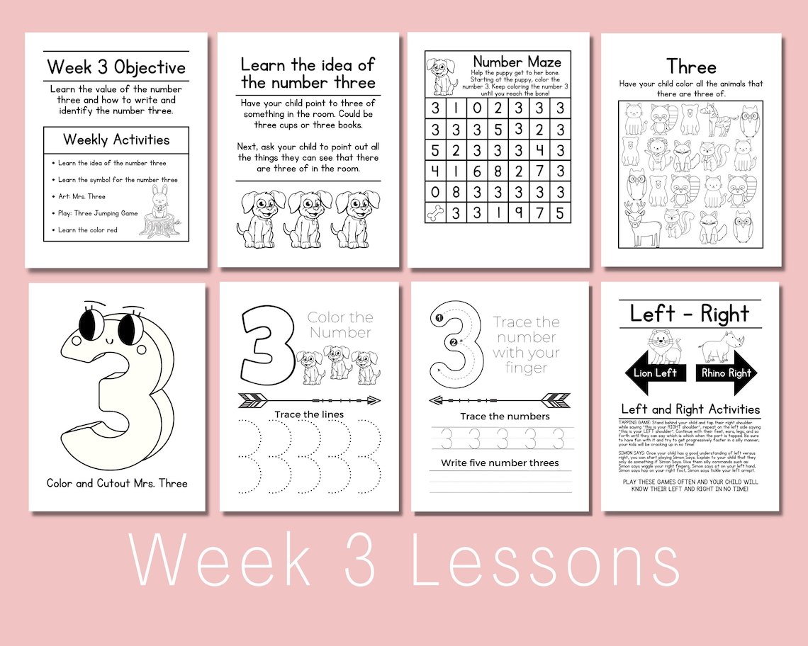 Preschool Curriculum Printable for Homeschool Teach Letters - Etsy