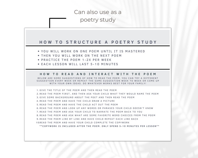 Spring Cursive Copywork and Seasonal Poetry Study Charlotte - Etsy