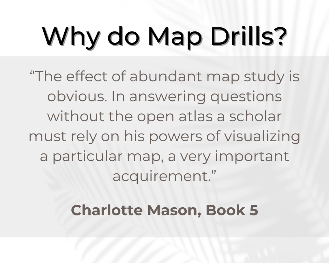 United States and Capitals Map Work, Charlotte Mason Map Drills ...