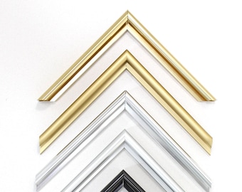 1" Shiny Metal Frame - Custom-made metal frames