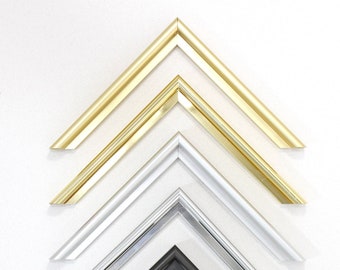 7/8" Frosted/Shiny Metal Frame - Custom-made metal frames