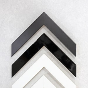 1-1 / 4 &quot;Hochglanz / Mattrahmen - Individuell angefertigte Bilderrahmen