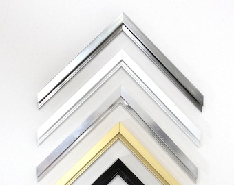 3/8" Frosted/Shiny Metal Frame - Custom-made metal frames
