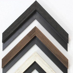 1&quot; deep Distressed/Aged Wooden Floating Frames for Canvas & Cradled Wood Panels