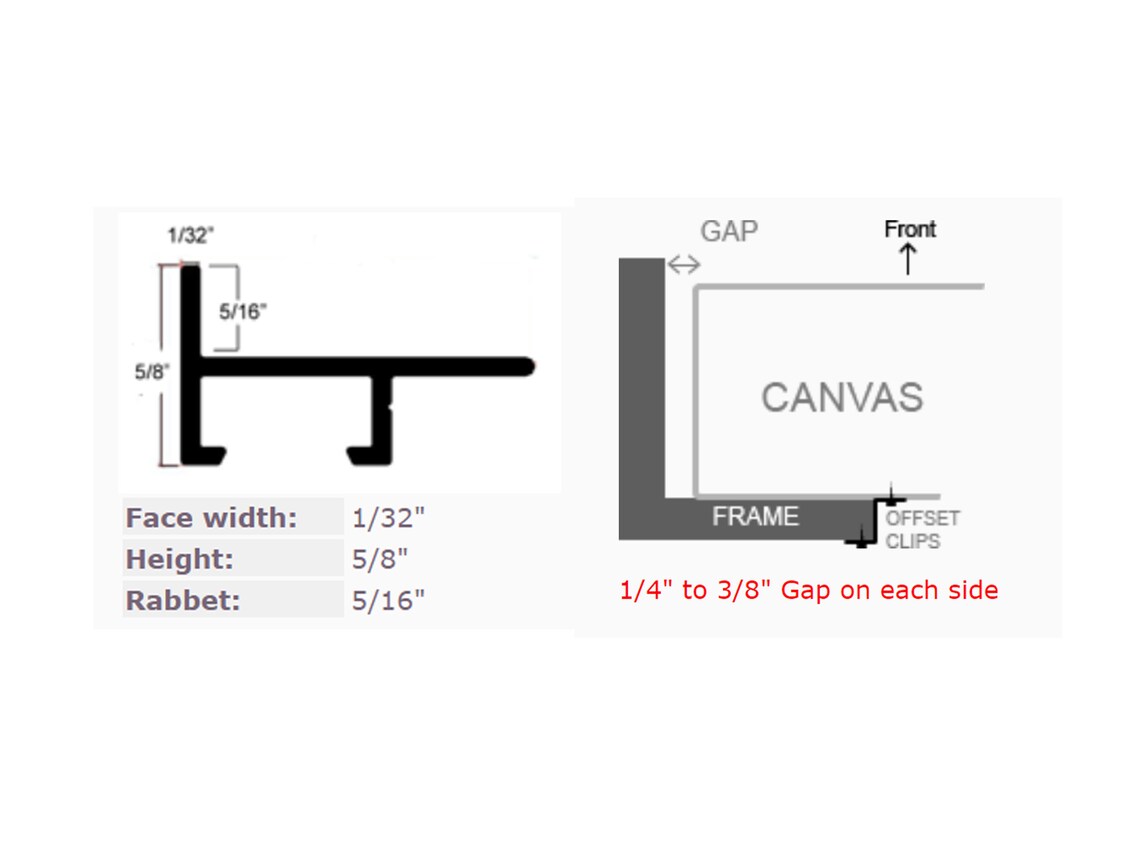 5/16 Metal Frame Custommade Metal Frames Etsy