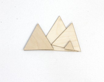 1/8" Triangle Craft Shapes/Birch Plywood Round Shapes/Unfinished Triangle Cutout