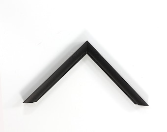 1/2" Satin Black Metal Frame - Custom-made metal frames