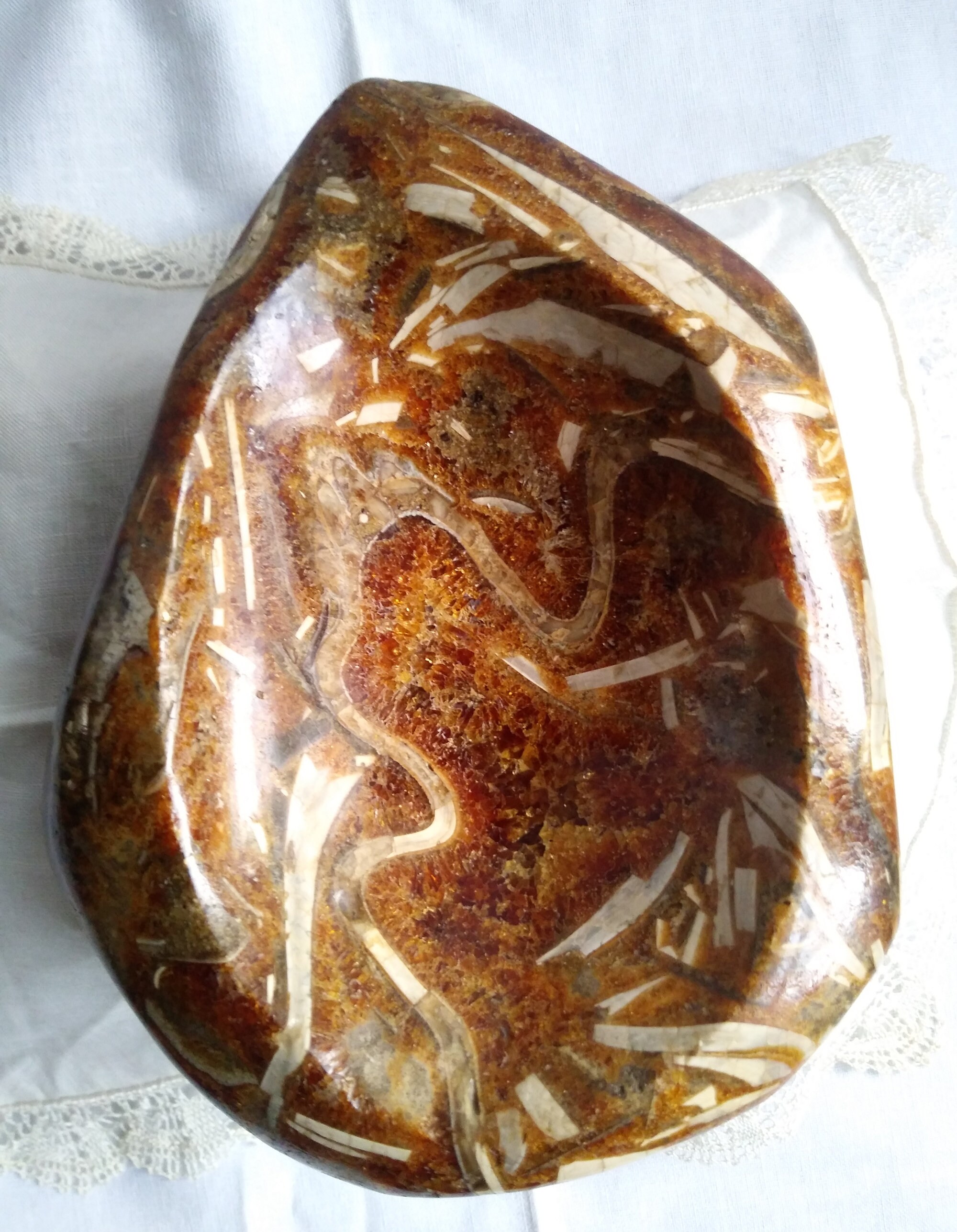 Elephant Skin Jasper Paperweight, Stone Soap Dish, Minerals and Fossils