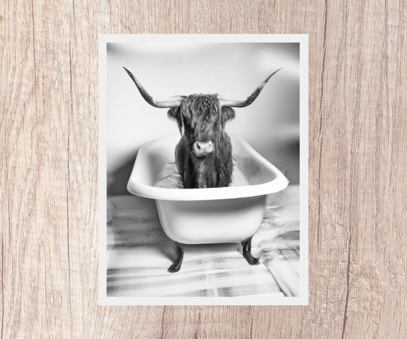 Animals in Bathtub Set of 4 Prints Funny Bathroom Prints Wall - Etsy