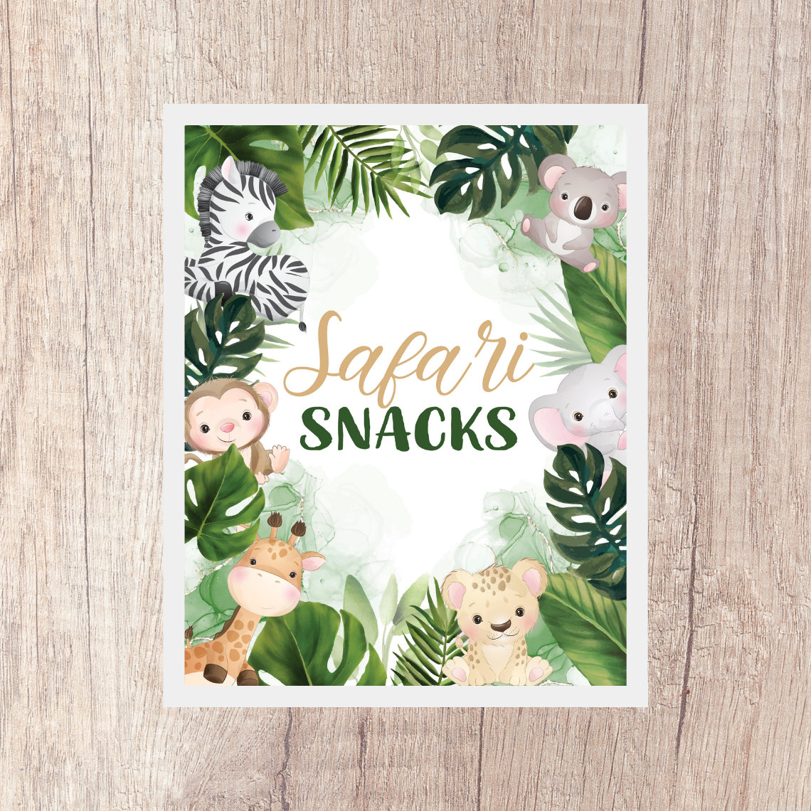 safari-snacks-sign-safari-birthday-party-wild-one-born-two-be-wild-jungle-zebra-monkey-giraffe-elephant-leopard-koala-pdf-download-etsy