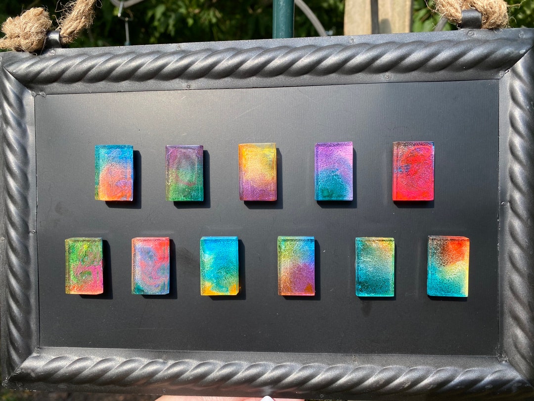 Mult Color Magnets Multi Colored Resin Magnets, Fridge Magnets, Goodie Bag Stuffer, Magnet ...
